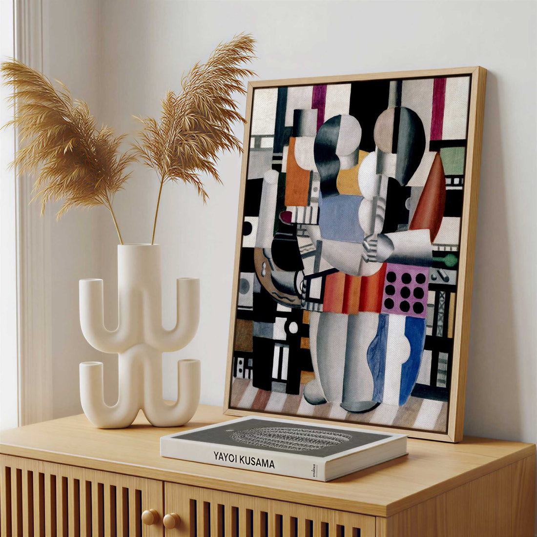 Framed Canvas - Framed canvas in a stylish interior setting