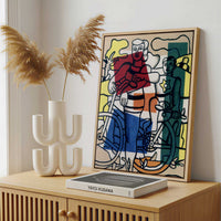Framed Canvas - Framed canvas in a stylish interior setting