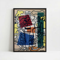 Framed Canvas - Framed canvas in black frame