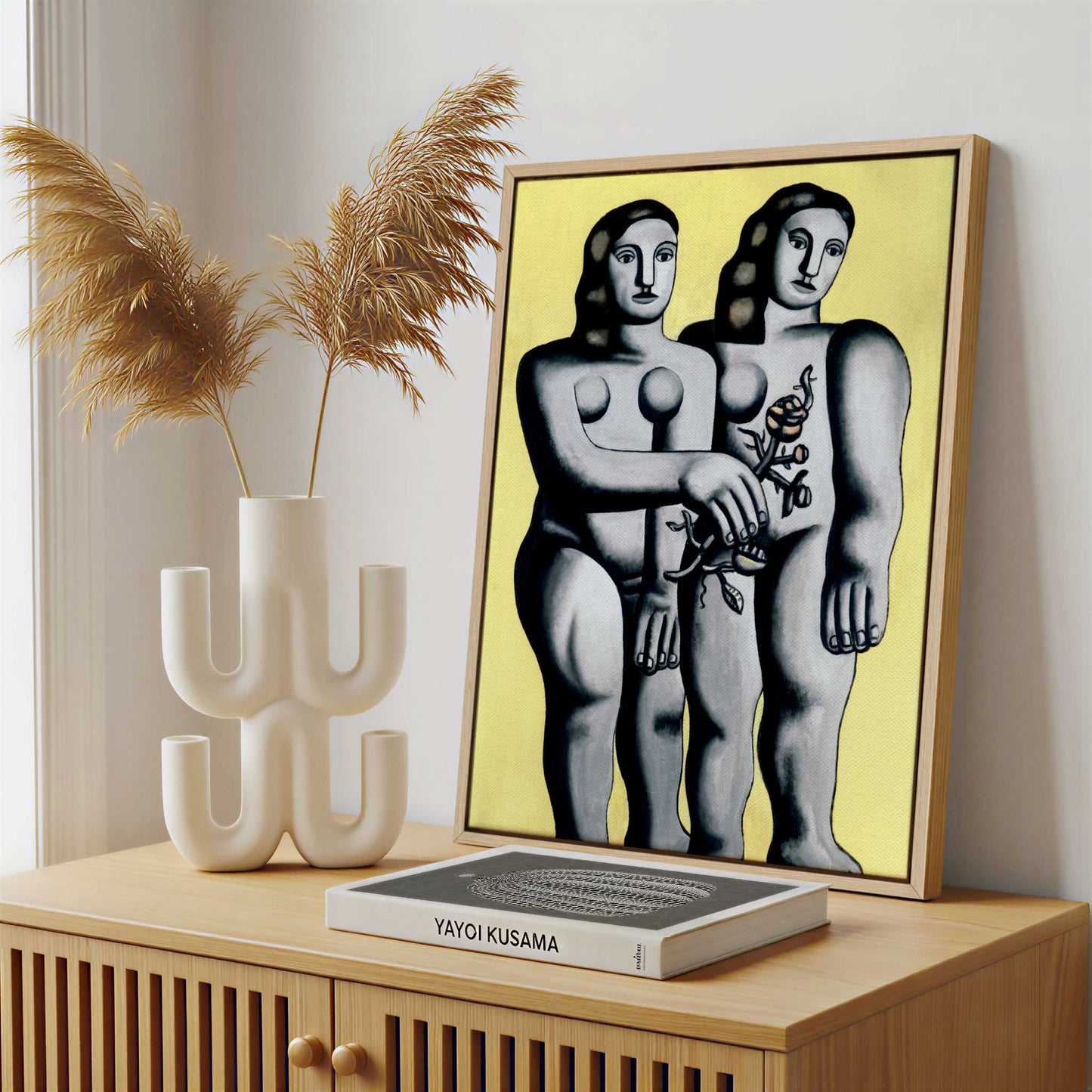 Framed Canvas - Framed canvas in a stylish interior setting