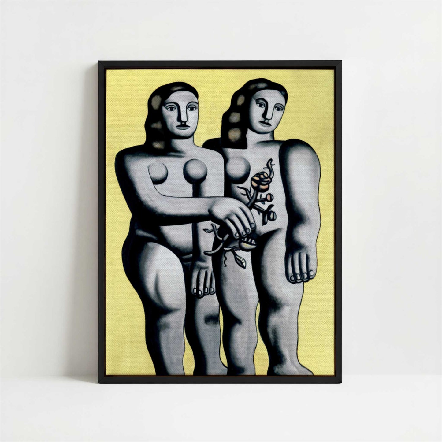 Framed Canvas - Framed canvas in black frame