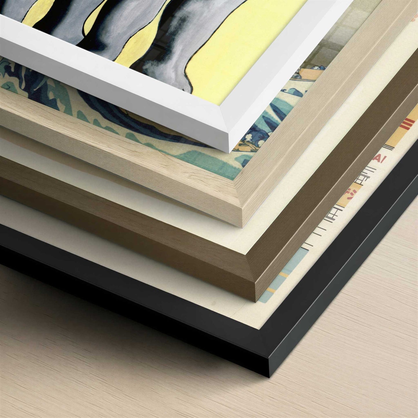 Two Sisters (1935) by Fernand Léger – Art Print - Close-up detail of the different frames