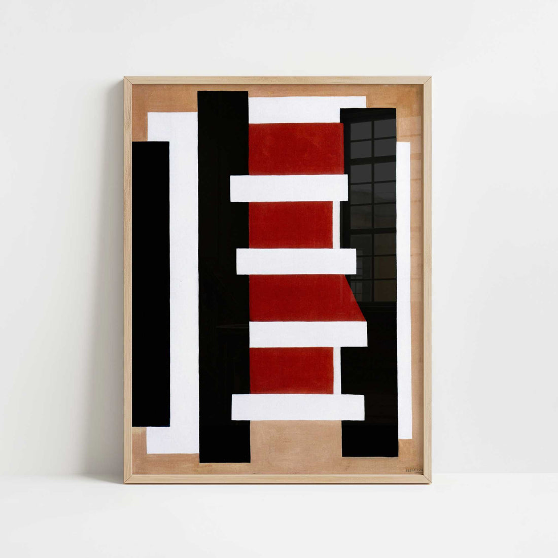 Wall Composition (1926) by Fernand Léger – Art Print - Art print in oak frame