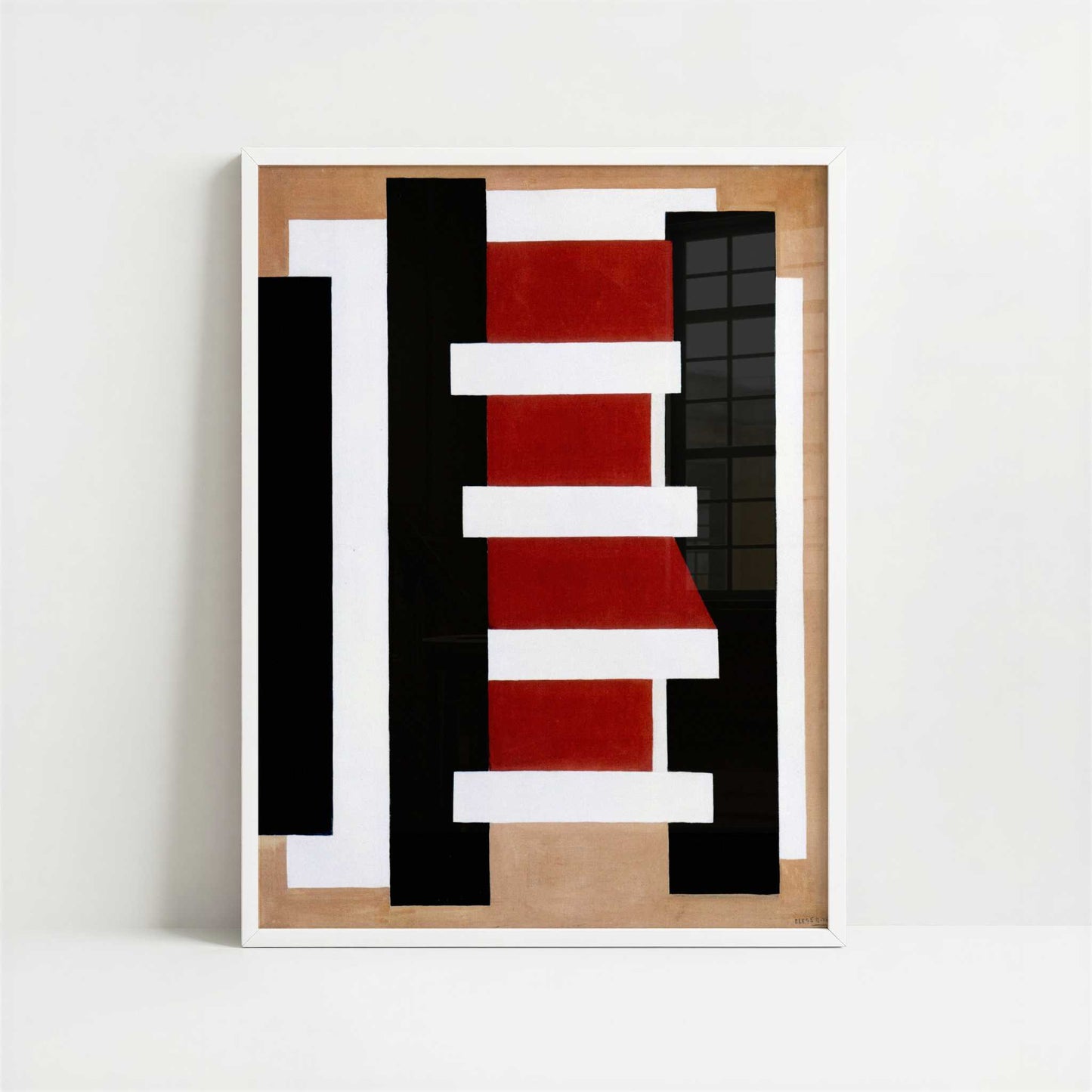 Wall Composition (1926) by Fernand Léger – Art Print - Art print in white frame