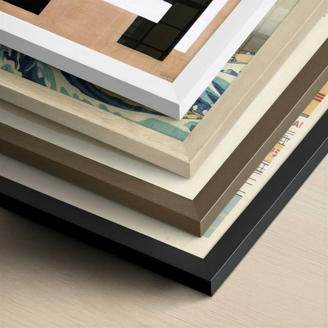 Wall Composition (1926) by Fernand Léger – Art Print - Close-up detail of the different frames