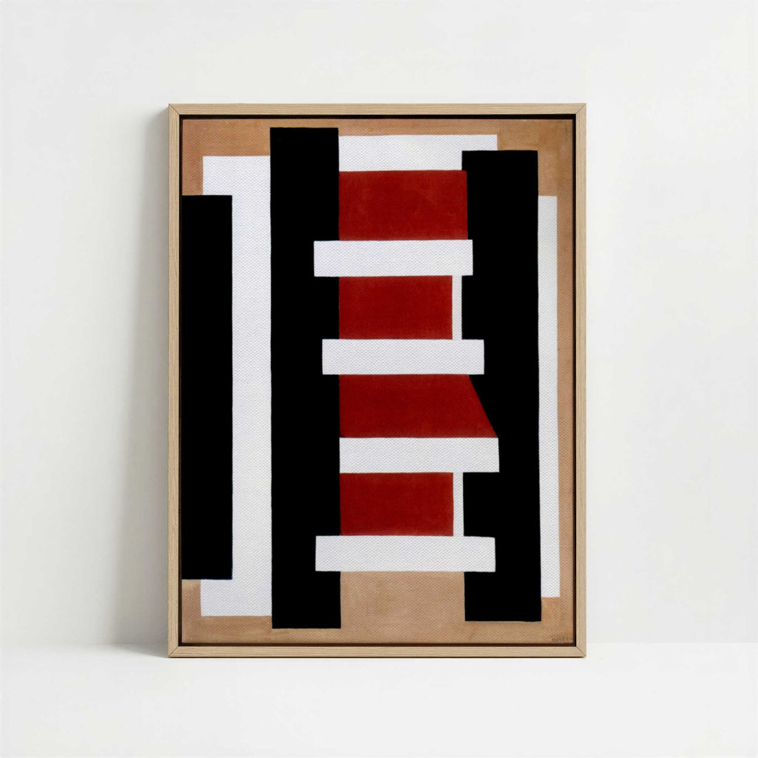 Framed Canvas - Framed canvas in oak color frame