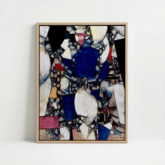 Framed Canvas - Framed canvas in oak color frame