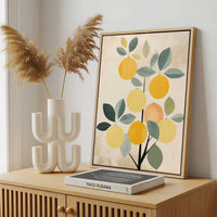 Framed Canvas - Framed canvas in a stylish interior setting