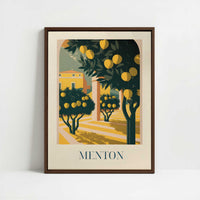 Framed Canvas - Framed canvas in dark wood color frame