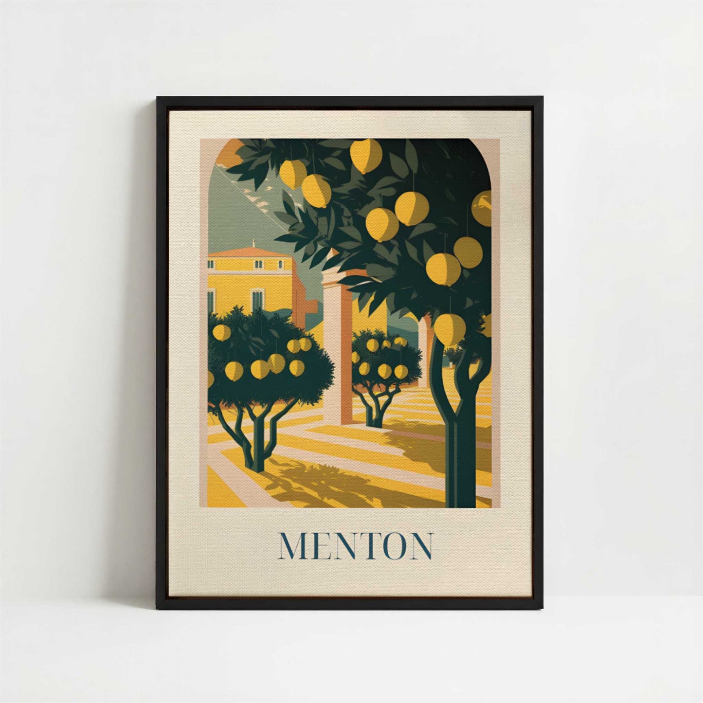 Framed Canvas - Framed canvas in black frame