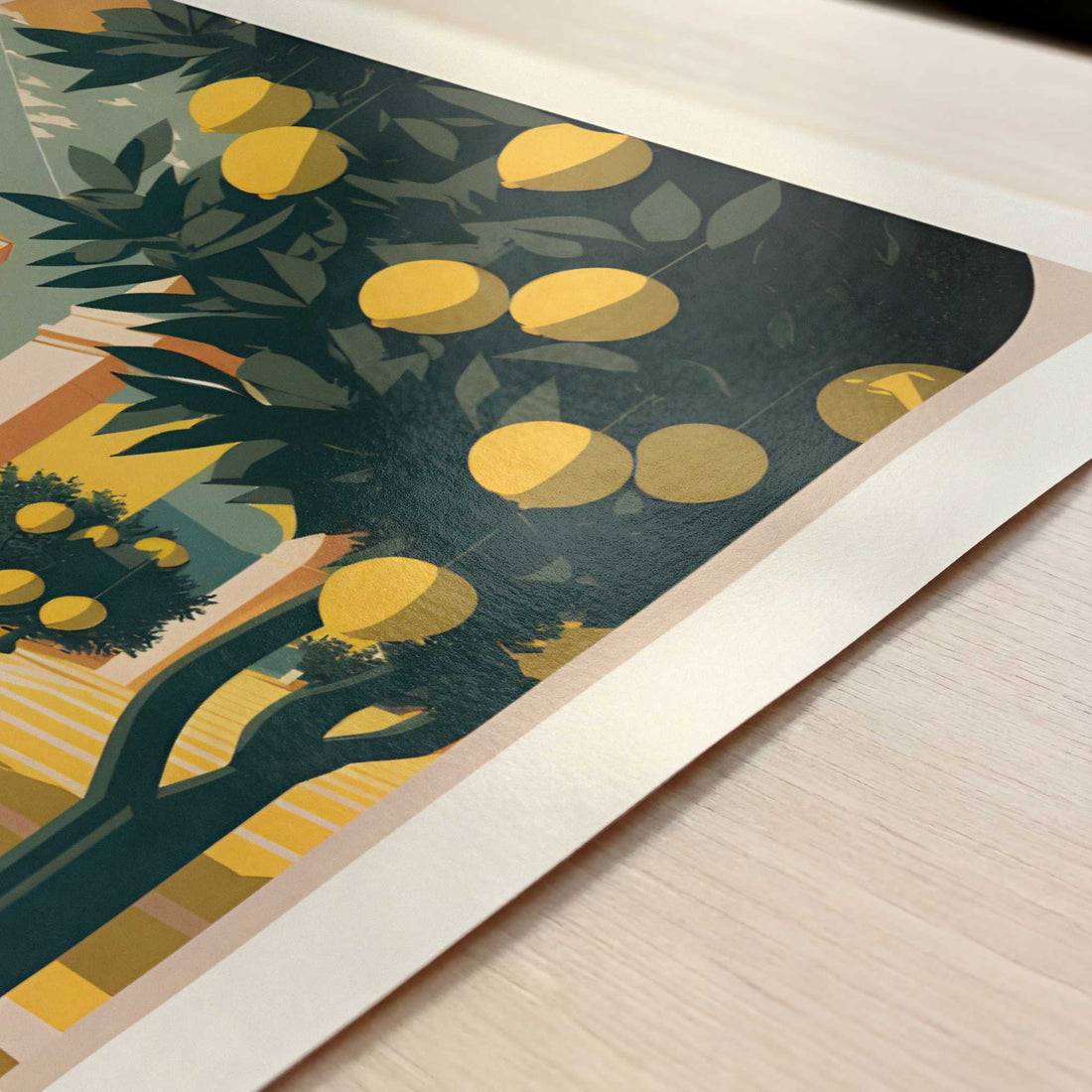 Lemons from Menton, France - Art Print - Close-up detail of the art print