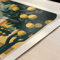 Lemons from Menton, France - Art Print - Close-up detail of the art print