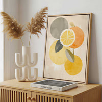 Framed Canvas - Framed canvas in a stylish interior setting