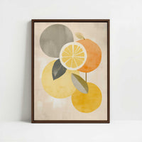 Framed Canvas - Framed canvas in dark wood color frame