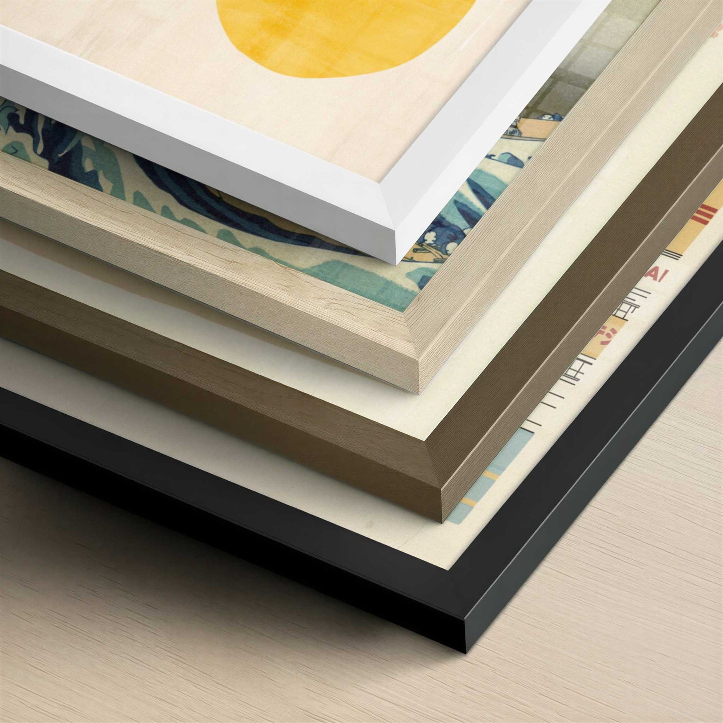 Lemons in Bohemian Style - Art Print - Close-up detail of the different frames