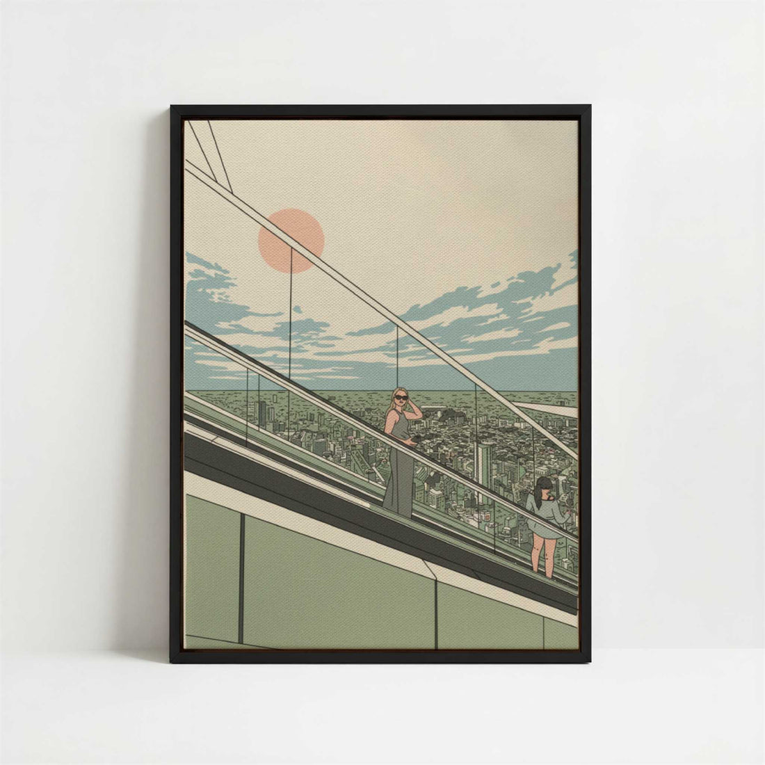 Framed Canvas - Framed canvas in black frame