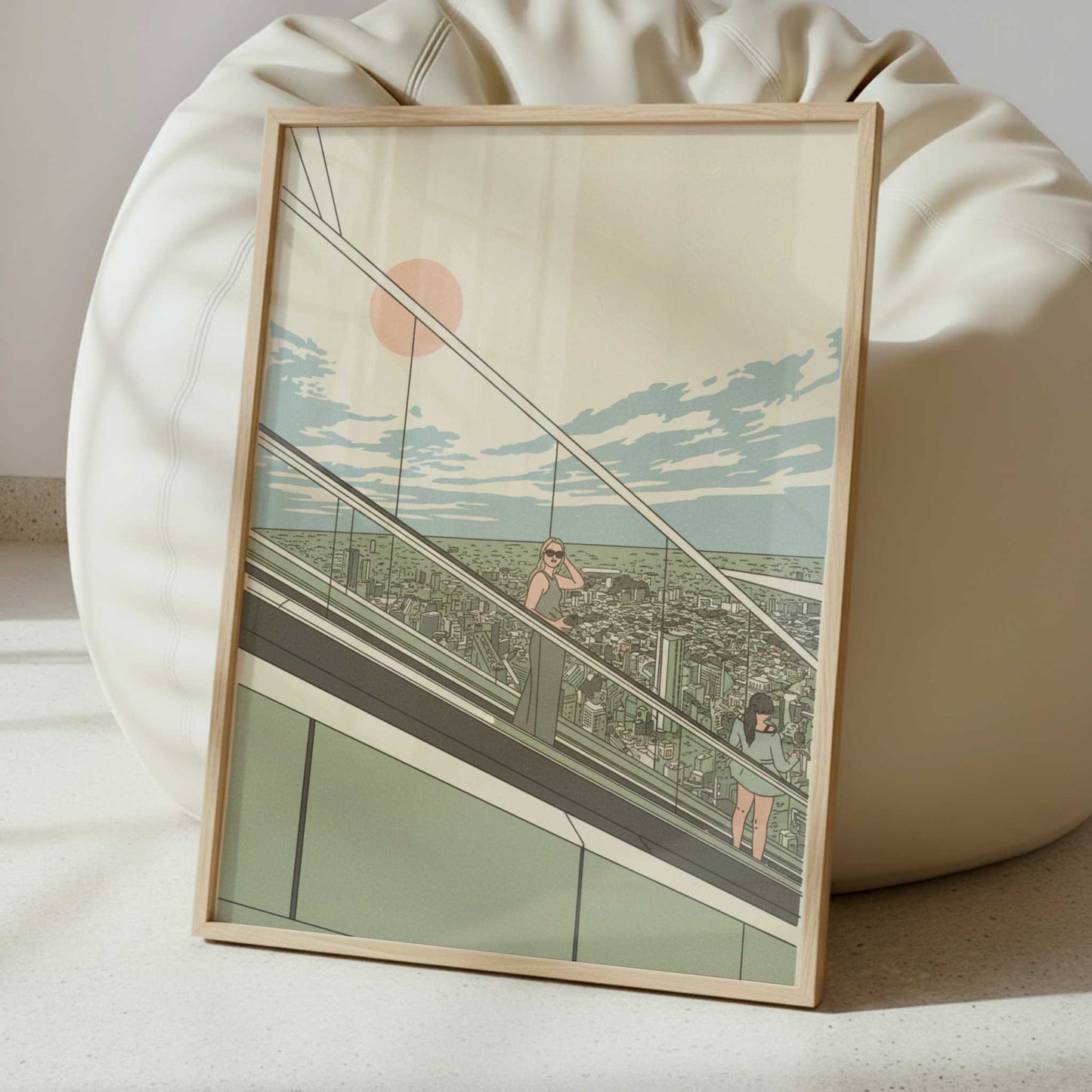 Looking Out from Shibuya Sky, Tokyo - Art Print - Interior inspiration