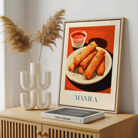 Framed Canvas - Framed canvas in a stylish interior setting