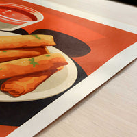 Lumpias from Manila, Philippines - Art Print - Close-up detail of the art print