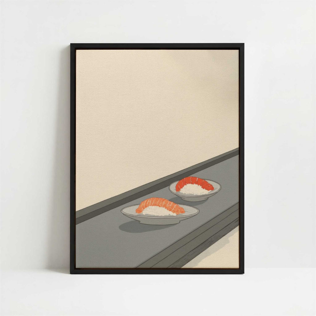 Framed Canvas - Framed canvas in black frame