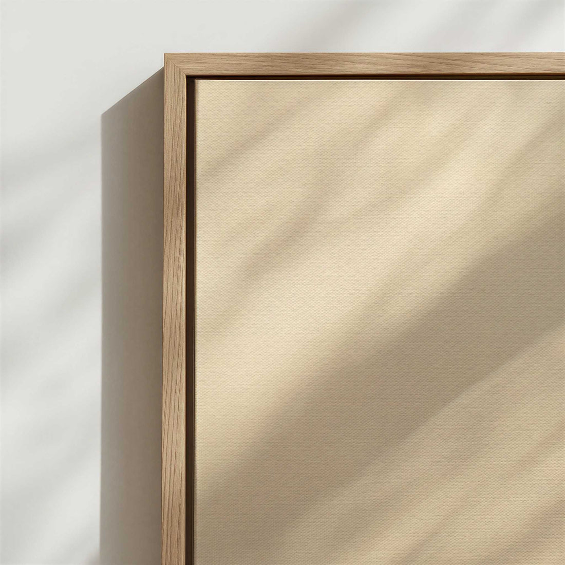 Framed Canvas - Close-up detail and texture of the framed canvas