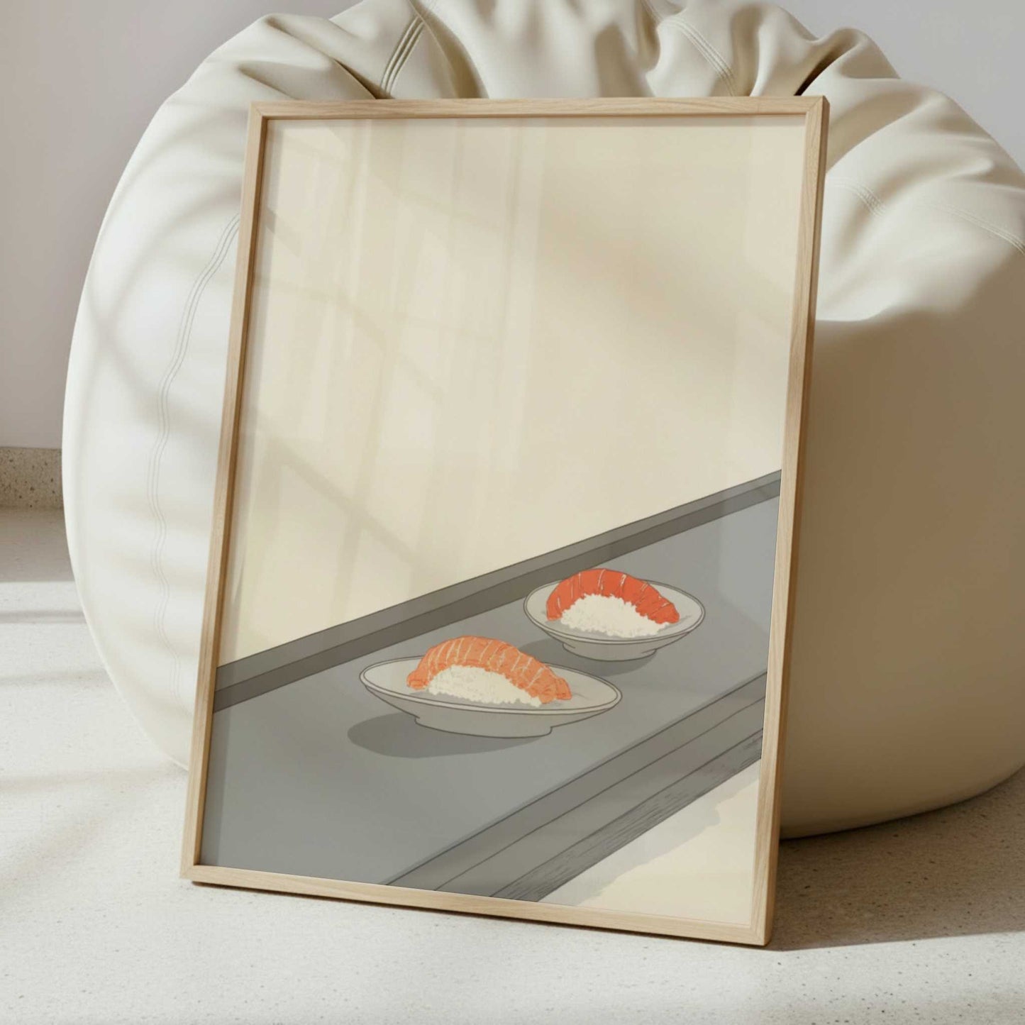 Lunch Moving Past on a Belt - Art Print - Interior inspiration