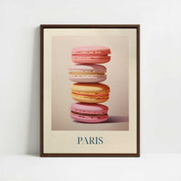 Framed Canvas - Framed canvas in dark wood color frame