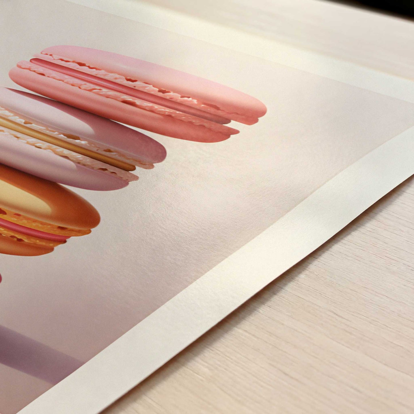 Macarons from Paris, France - Art Print - Close-up detail of the art print