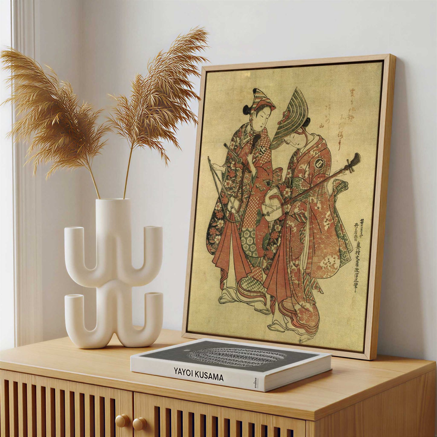 Framed Canvas - Framed canvas in a stylish interior setting