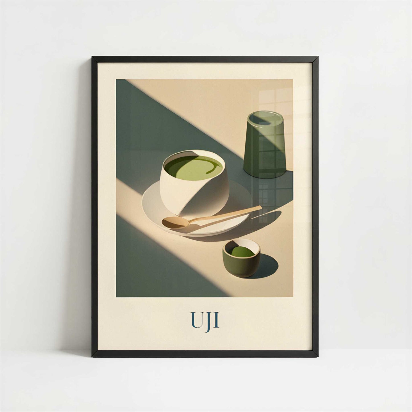 Matcha Tea from Uji, Japan - Art Print - Art print in black frame