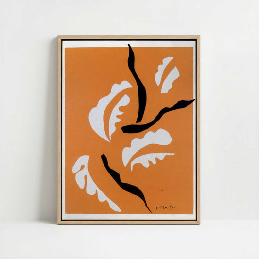 Framed Canvas - Framed canvas in oak color frame