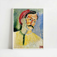 Andre Derain (1905) by Henri Matisse – Art Print - Art print in white frame
