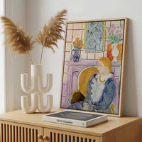 Framed Canvas - Framed canvas in a stylish interior setting