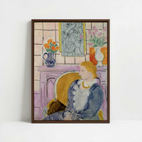 Framed Canvas - Framed canvas in dark wood color frame