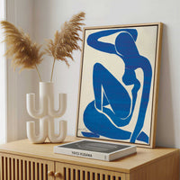Framed Canvas - Framed canvas in a stylish interior setting