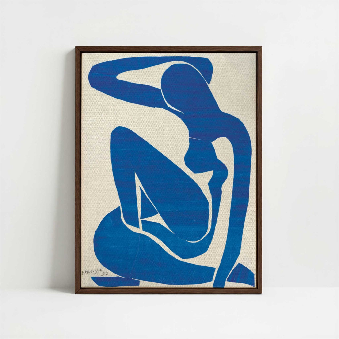 Framed Canvas - Framed canvas in dark wood color frame