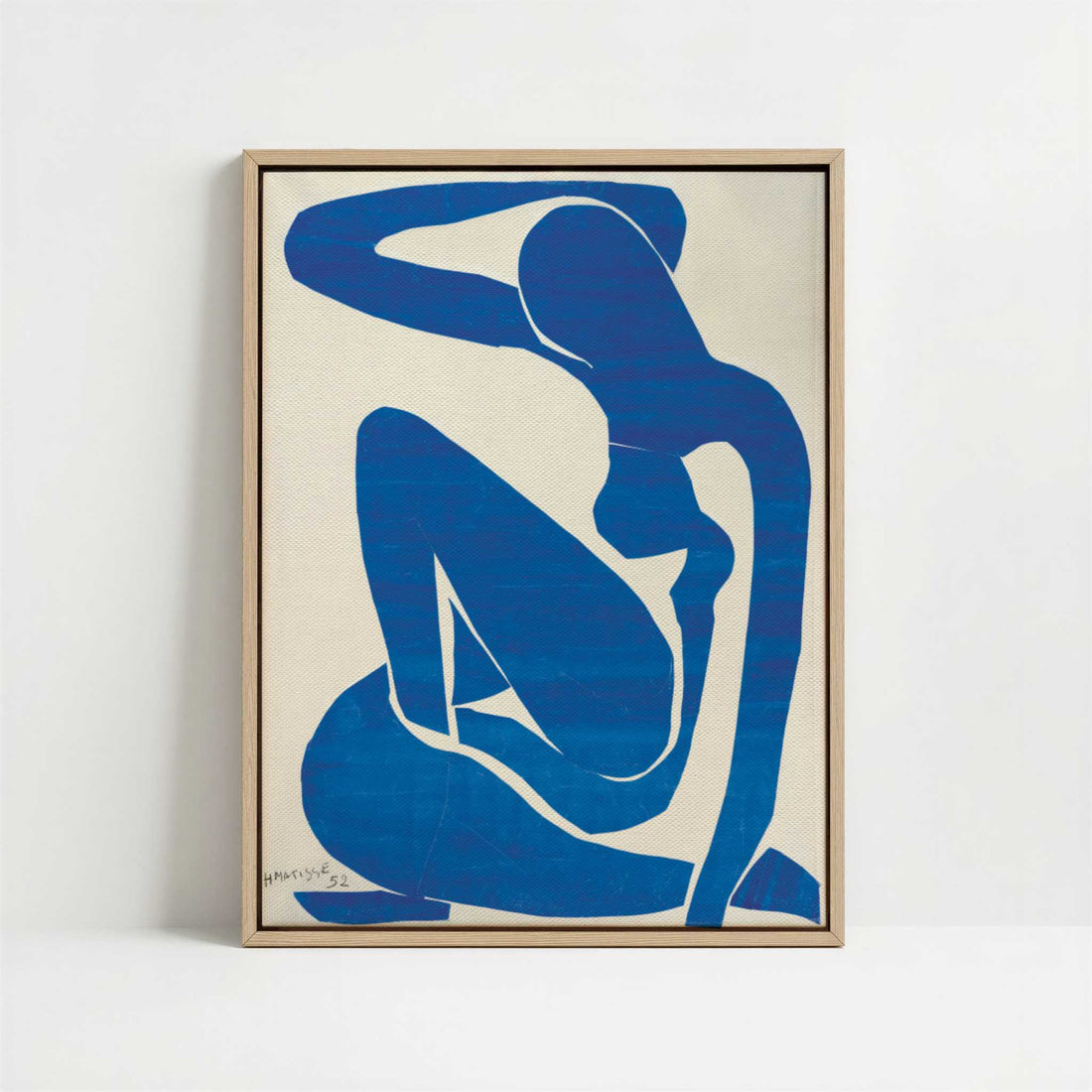 Framed Canvas - Framed canvas in oak color frame