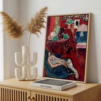 Framed Canvas - Framed canvas in a stylish interior setting