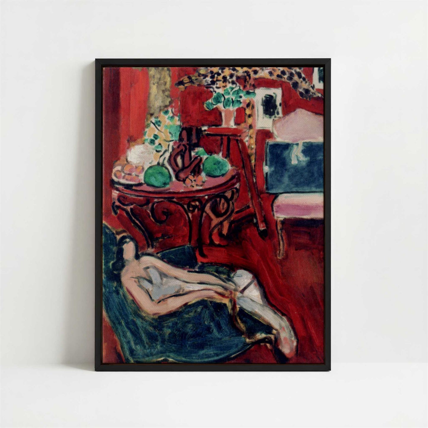 Framed Canvas - Framed canvas in black frame