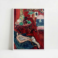 Blue Sketchbook (1945) by Henri Matisse – Art Print - Art print in white frame