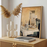Framed Canvas - Framed canvas in a stylish interior setting