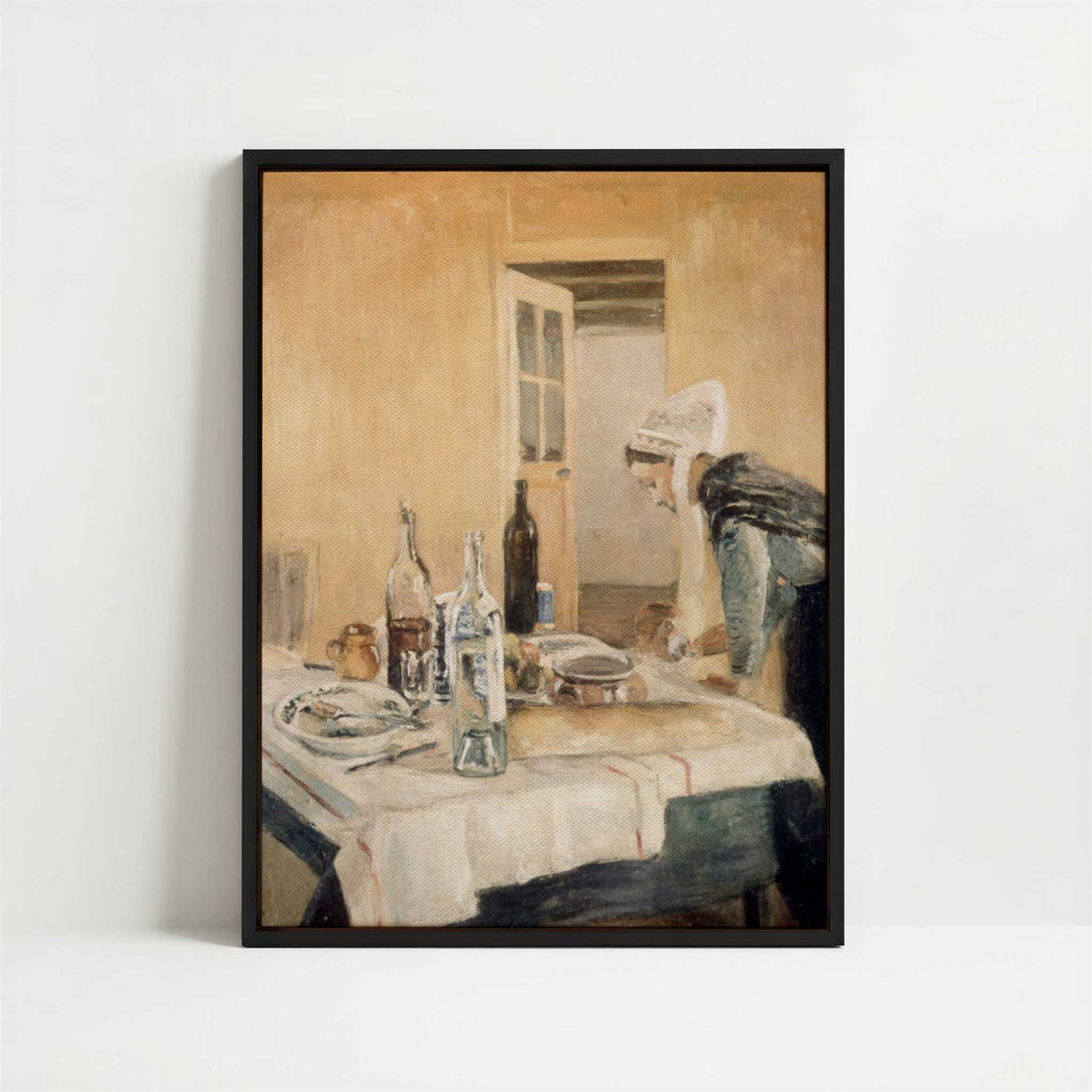 Framed Canvas - Framed canvas in black frame