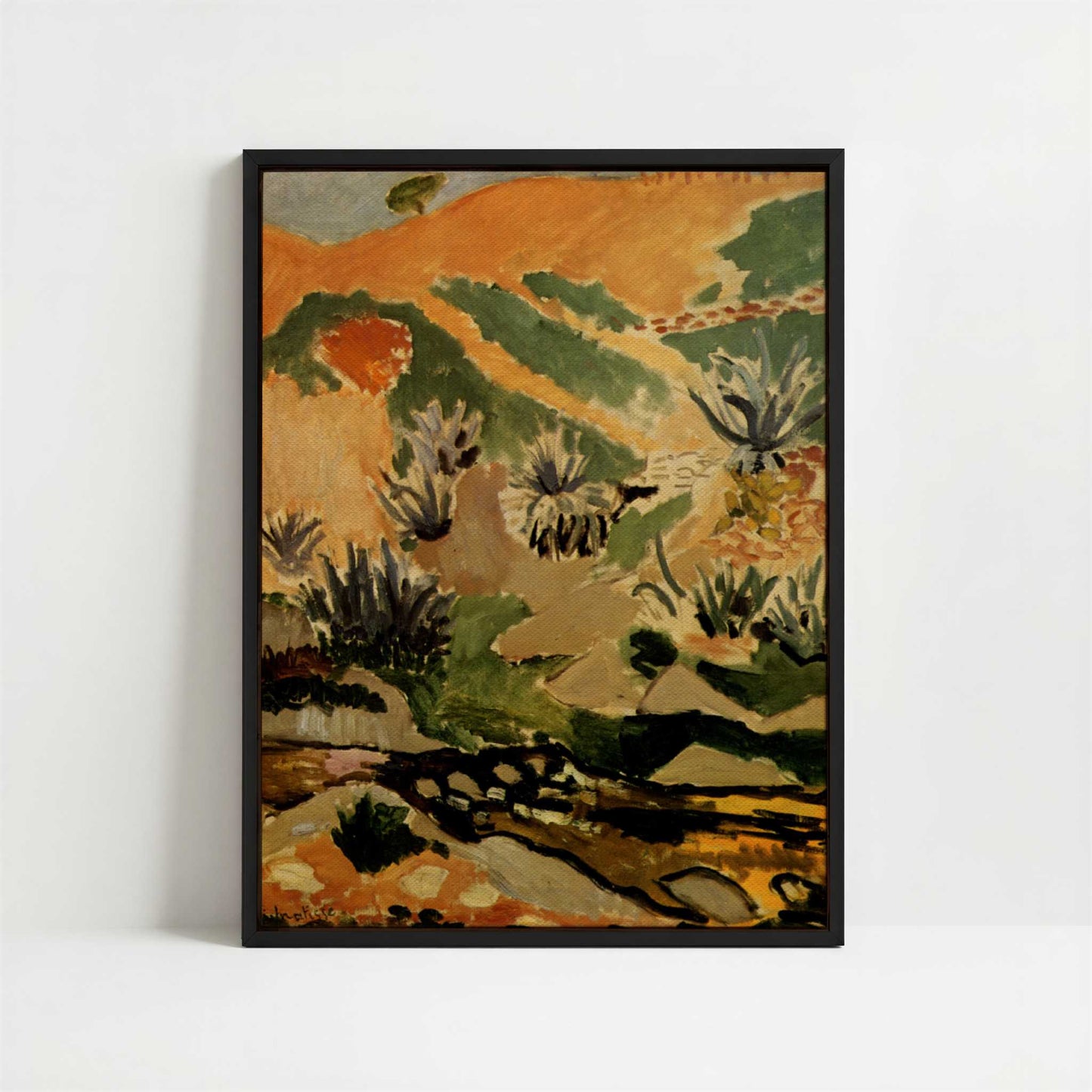 Framed Canvas - Framed canvas in black frame