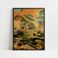 Brook with Aloes (1907) by Henri Matisse – Art Print - Art print in black frame