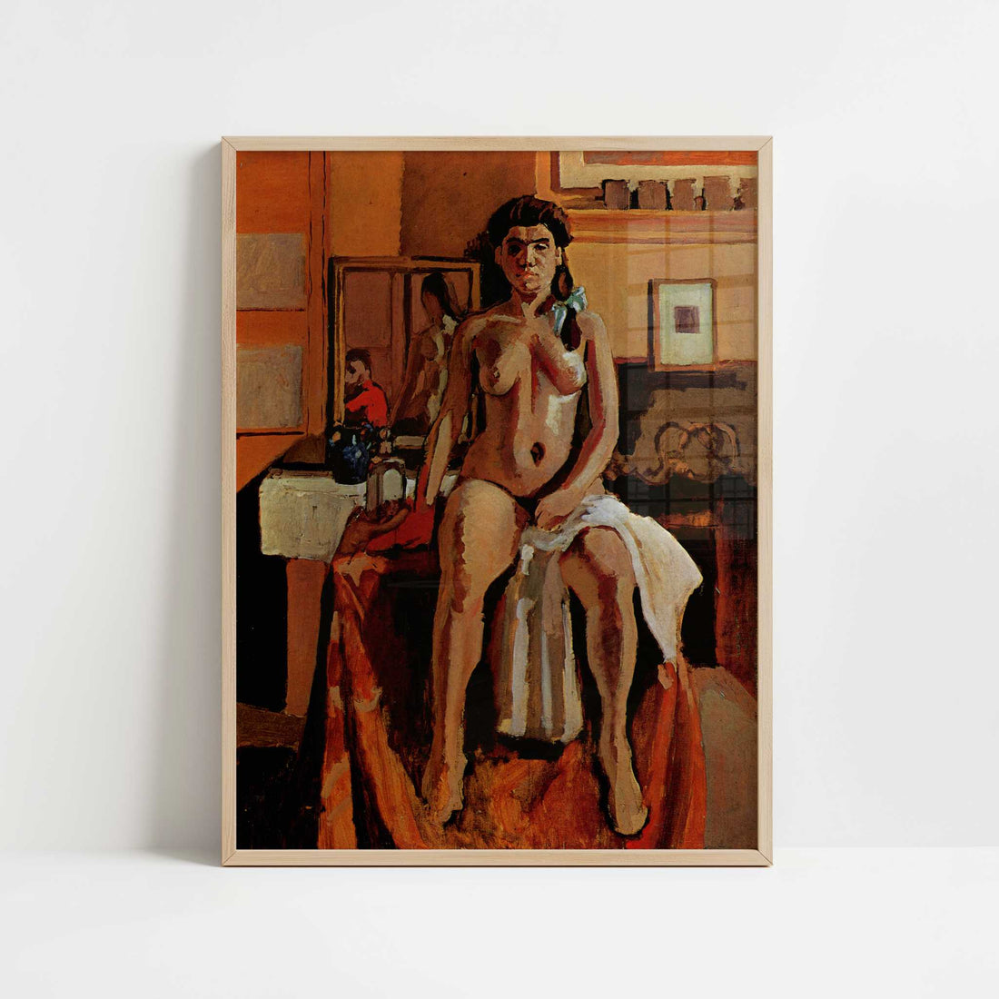 Carmelina (1903) by Henri Matisse – Art Print - Art print in oak frame