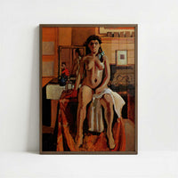 Carmelina (1903) by Henri Matisse – Art Print - Art print in dark wood frame