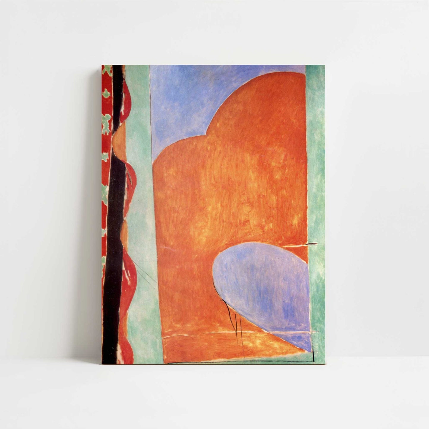 Composition, The Yellow Curtain (1915) by Henri Matisse – Art Print - Unframed art print