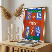Framed Canvas - Framed canvas in a stylish interior setting