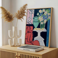 Framed Canvas - Framed canvas in a stylish interior setting