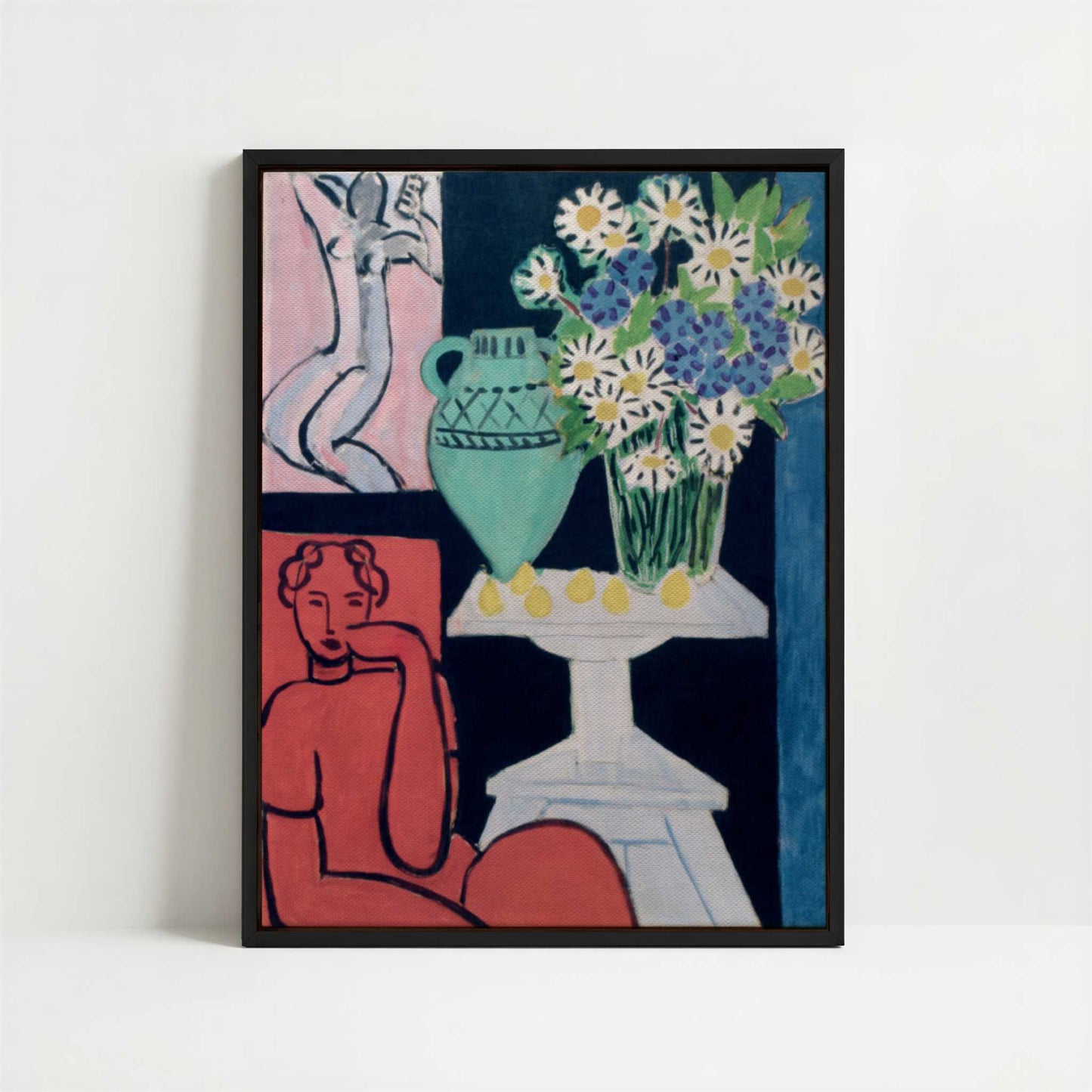 Framed Canvas - Framed canvas in black frame